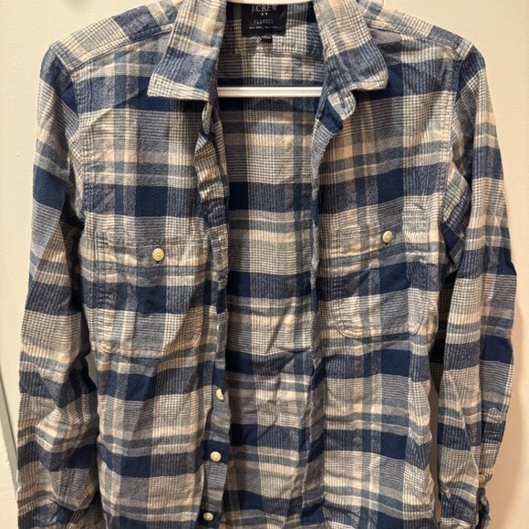 J Crew XS flannel and linen shirts x 6 - Picture 6 of 13